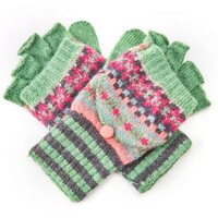 Pure & Cozy Handschuhe Shetland green