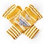 Pure & Cozy Gloves Hearts & Stripes yellow
