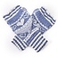 Pure & Cozy Gloves Hearts & Stripes blue
