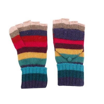 Pure & Cozy Gloves Stripes multicolour beige