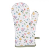 Clayre & Eef Oven mitt Little Flowers green