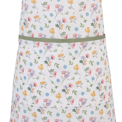 Clayre & Eef Kitchen apron Little Flowers green