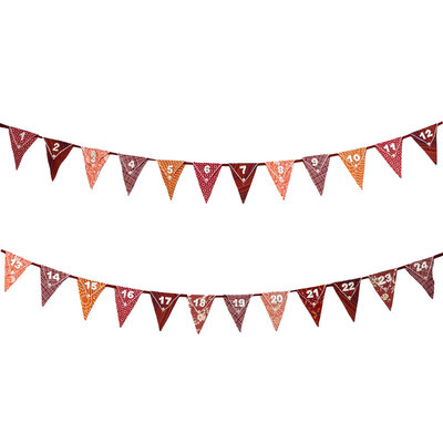 Talking Tables Advent Bunting Twilight Upcycled (2 x 3 Meter)