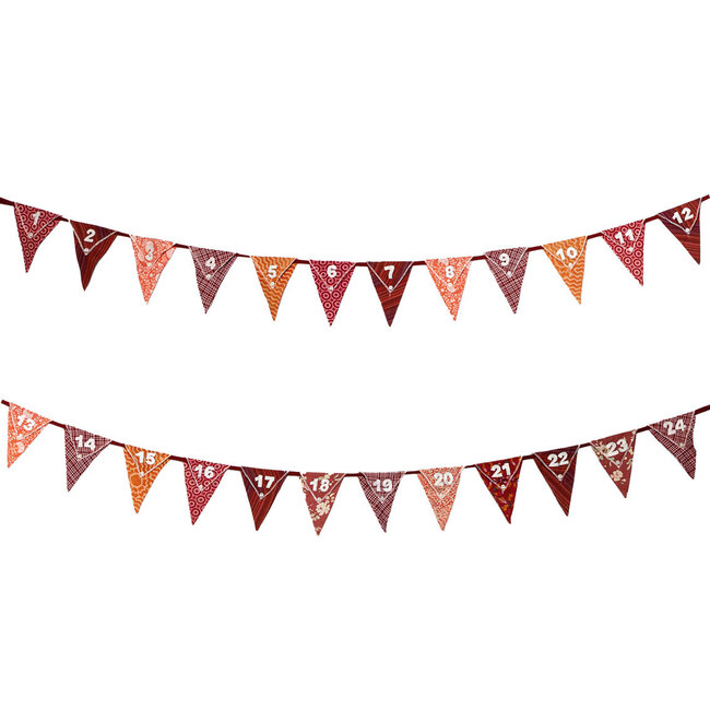 Advent Bunting Twilight Upcycled (2 x 3 Meter)