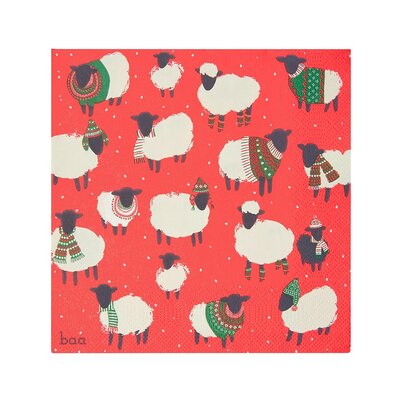 Talking Tables Paper Napkins Eco Botanical Sheep 20-Pack