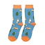 Socks Bamboo Fox in the Woods denim
