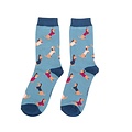 Miss Sparrow Socks Bamboo Sausage Dogs Pals denim