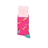 Miss Sparrow Socks Bamboo Sausage Dogs Pals hot pink