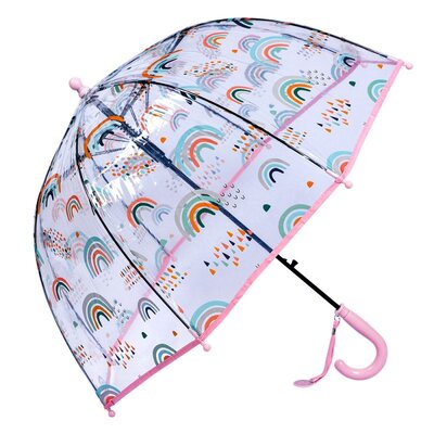 Clayre & Eef Childrens umbrella Rainbows pink