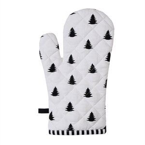 Clayre & Eef Ofenhandschuh Trees black/white