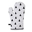 Oven mitt Trees black/white