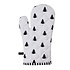 Clayre & Eef Oven mitt Trees black/white