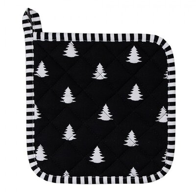 Clayre & Eef Potholder Trees black/white