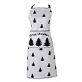 Clayre & Eef Kitchen apron Trees white