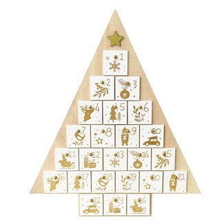 Rex London Adventskalender aus Holz Christmas Tree