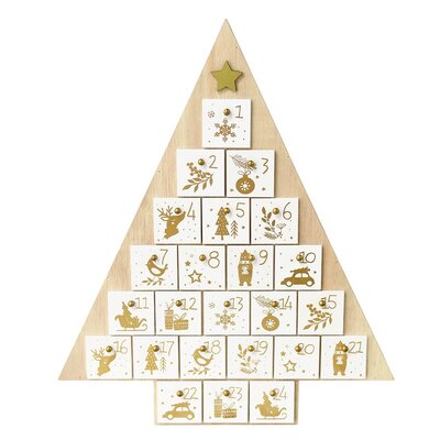 Rex London Wooden Advent Calendar Christmas Tree