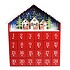 Rex London Wooden Advent Calendar with LED light Red House