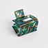 Red Cuckoo Hair Claw Clip Square Marbeled green/blue