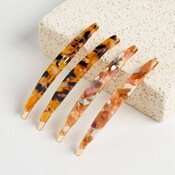 Red Cuckoo Hair Clips honey & mustard Set of 4