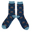 Mens Socks Bamboo Cycling navy