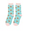 Socken Bamboo Highland Cows duck egg