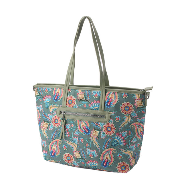 Handbag Totebag Galati vineyard green