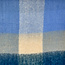 Schal Wool Mix Soft Checked with Tassel blues