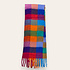 Pure & Cozy Schal Wool Mix Soft Checked with Tassel festive