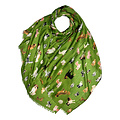 M&K Collection Schal Dogs green
