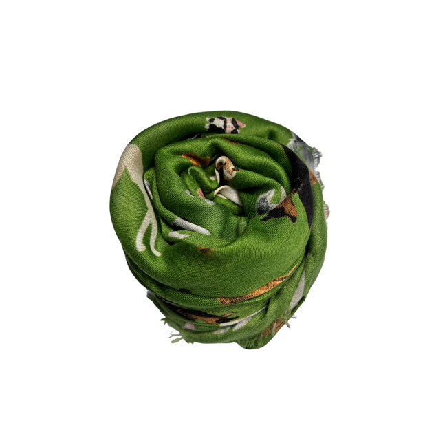 Schal Dogs green