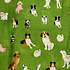 M&K Collection Schal Dogs green
