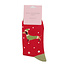 Socks Bamboo Festive Sausage Dogs red