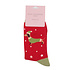 Miss Sparrow Socken Bamboo Festive Sausage Dogs red
