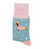 Miss Sparrow Socken Bamboo Festive Sausage Dogs duck egg