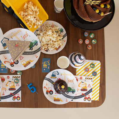 My Little Day Paper Plates Set of  8 Construction