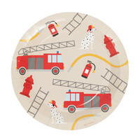 My Little Day Paper Plates Set of  8 Firefighter