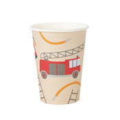 My Little Day Paper Cups Set of  8 Firefighters