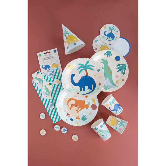 Paper Plates Set of  8 Jurassic Dinos