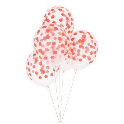 My Little Day Luftballons Confetti red