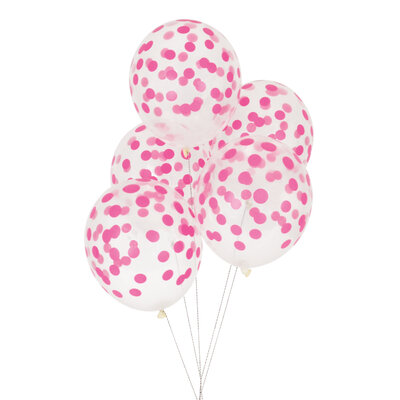 My Little Day Luftballons Confetti bright pink
