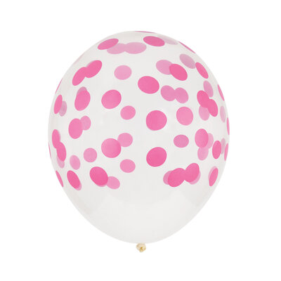 My Little Day Balloons Confetti bright pink