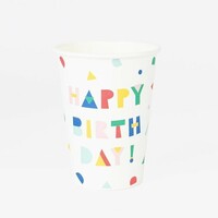 My Little Day Paper Cups Set of  8 Happy Birthday