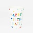 Paper Cups Set of  8 Happy Birthday