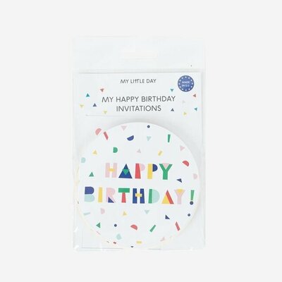 My Little Day Party-Einladungskarten Happy Birthday
