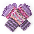Pure & Cozy Gloves Shetland purple