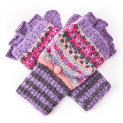 Pure & Cozy Handschuhe Shetland purple