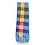 Schal Wool Mix Soft Checked with Tassel Smurf