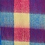 Schal Wool Mix Soft Checked with Tassel Smurf