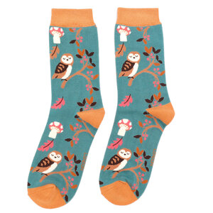 Miss Sparrow Socken Bamboo Woodland teal