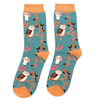 Miss Sparrow Socks Bamboo Woodland teal